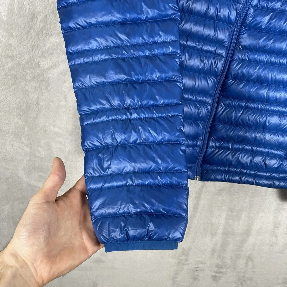 Patagonia Ultralight Down Jacket Mens Small Blue Puffer Full Zip Outdoor 84755